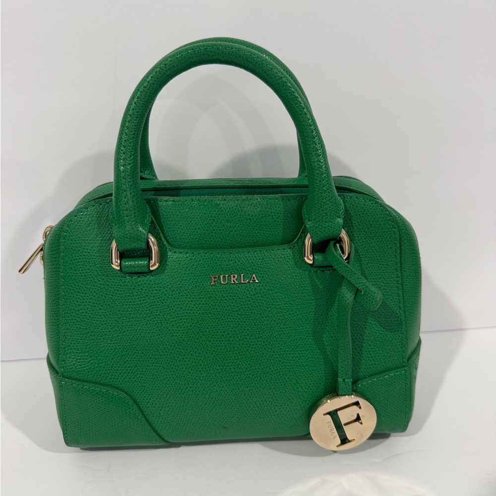 Furla Small Green Dolly Satchel